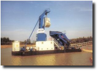 Schwimmbagger Typ Ausleger