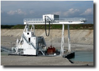 Schwimmbagger Typ Bockgerüst